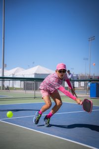 Rex playing pickleball in Mesa, AZ