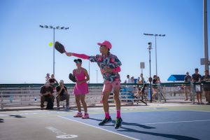 Rex at the PPA pickleball tournament in Mesa, AZ