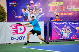 Rex playing pickleball in Hong Kong