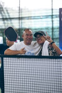Rex playing pickleball in Danang