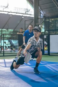 Rex playing pickleball in Danang